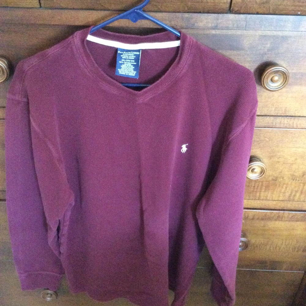 Polo Sleep Shirt. Size XXL Burgundy